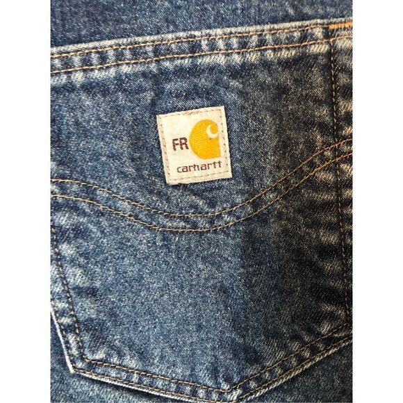 Carhartt FR denim blue jeans size 36 x 32 - Picture 9 of 10